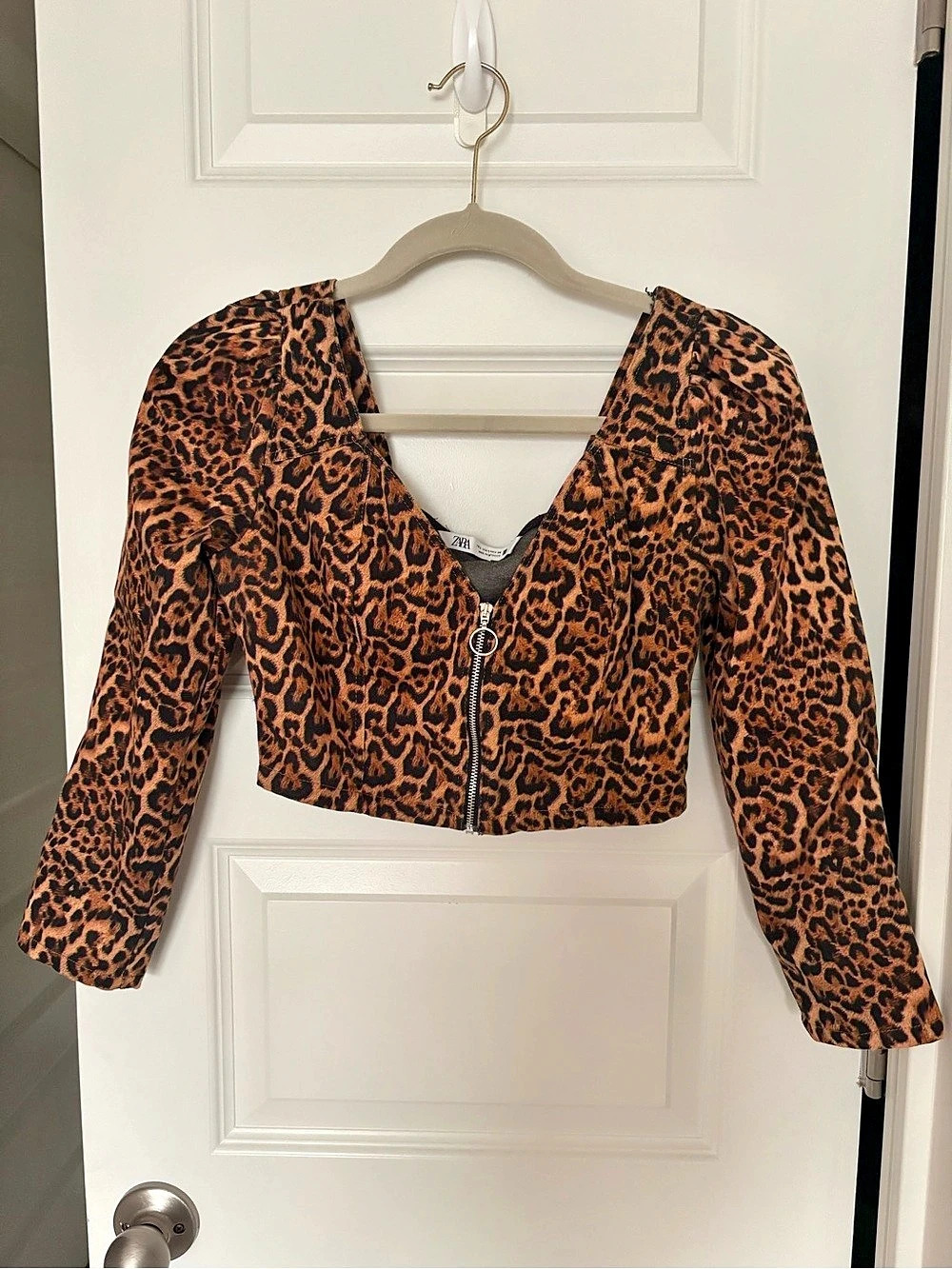 Zara Leopard Print Crop top